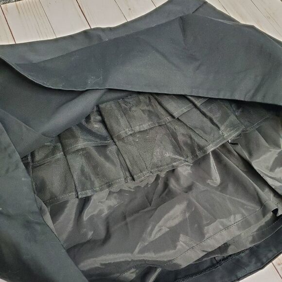 NEW EXPRESS black skirt pleated puffy lined mini 12 - Picture 6 of 7